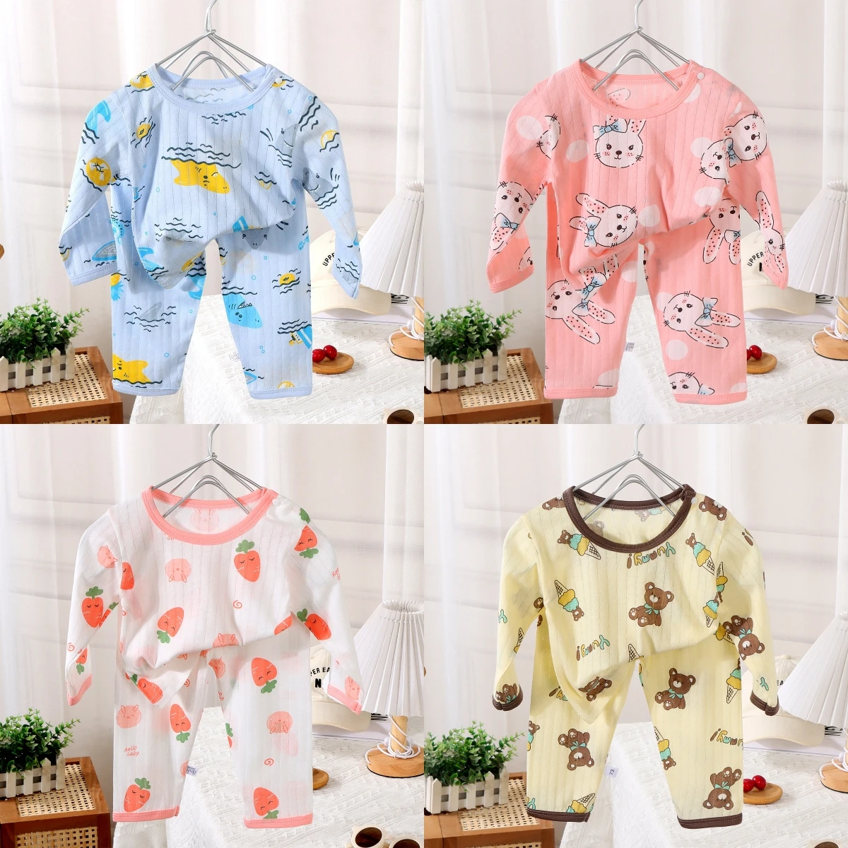 Baby Clothing Crochet - Setelan baju katun anak laki-laki dan