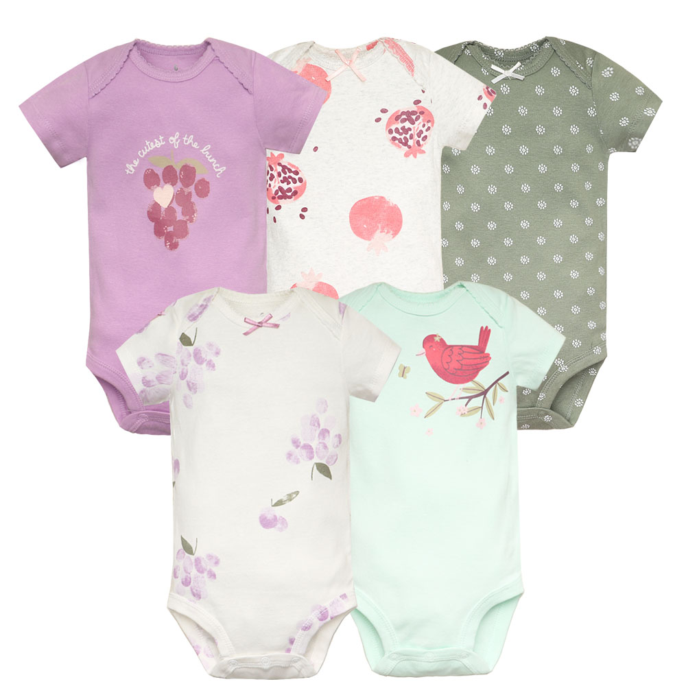 Baby Clothing Crochet - 5 buah/lot Bodysuit bayi Fashion pakaian