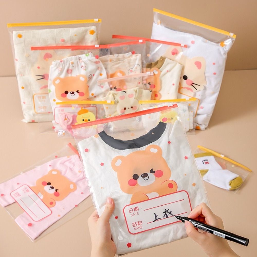 Baby Clothing Cupboard - 10 Buah Tas Penyimpanan Multi-ukuran Kartun