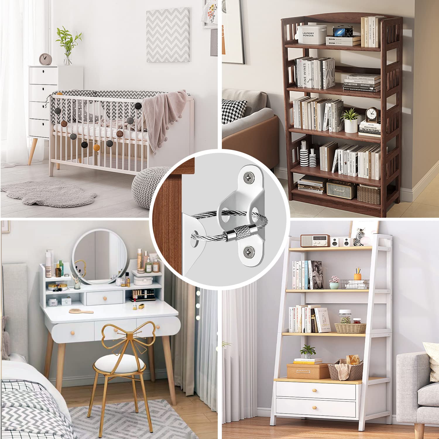 Baby Clothing Cupboard - Pengikat Furnitur Anti-Terguling, Tali Penyerap Guncangan,