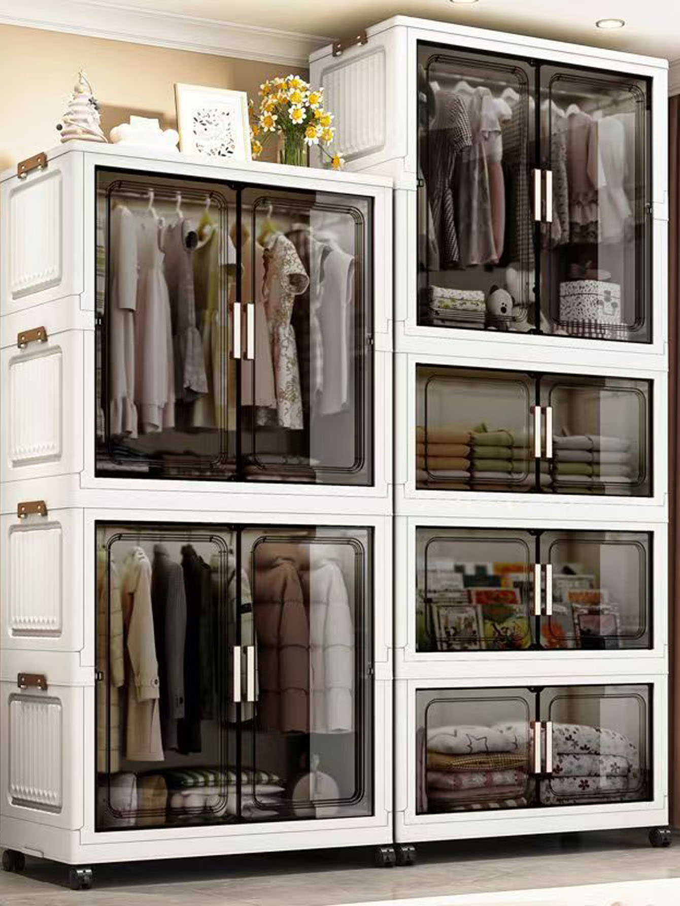 Baby Clothing Cupboard - Lemari Penyimpanan Lipat Tebal Lemari Pakaian