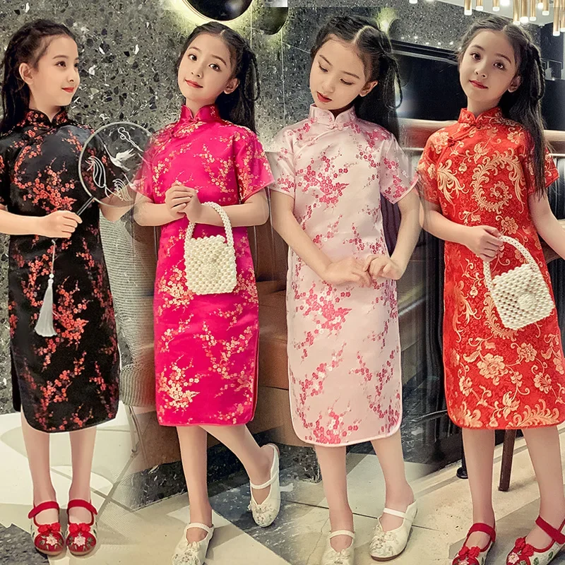 Baby Clothing For Summer - Gaun Cheongsam Anak Musim Panas 2024,