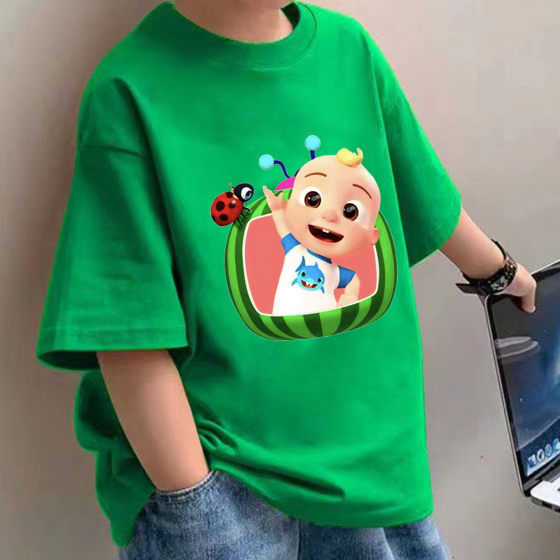 Baby Clothing For Summer - Kaus Bayi Cocomelons Kaus Lengan Pendek