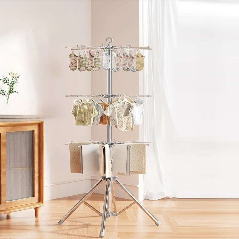 Baby Clothing Display Stand - Rak Pengering Pakaian Bayi-Organizer Binatu Dalam/Luar