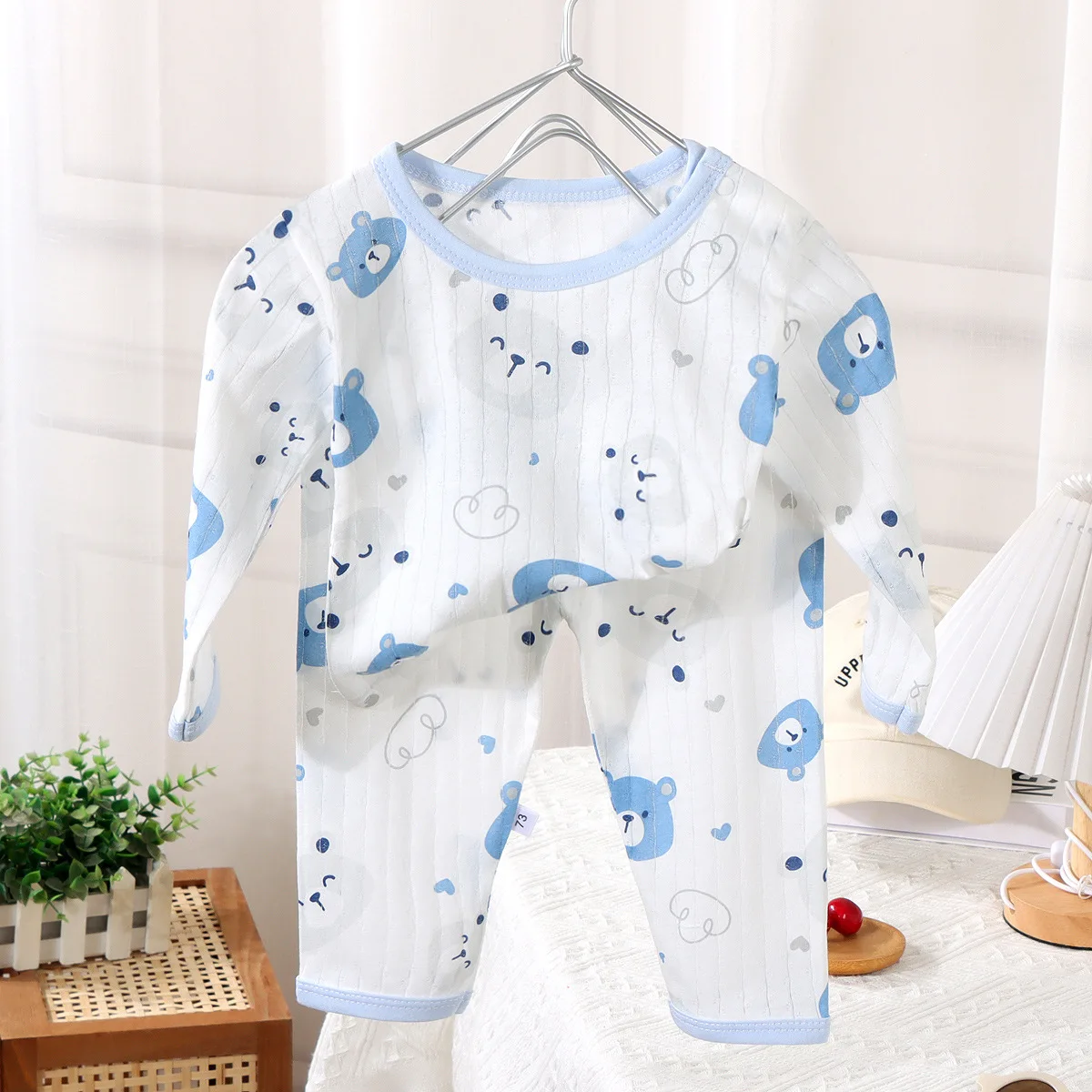 Setelan baju katun anak laki-l - Baby Clothing Crochet ulasan dan harga