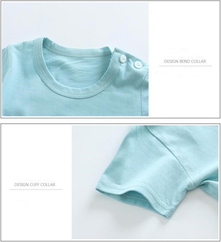 Kaus Katun + Celana Pendek Set - Baby Clothing For Summer ulasan dan harga