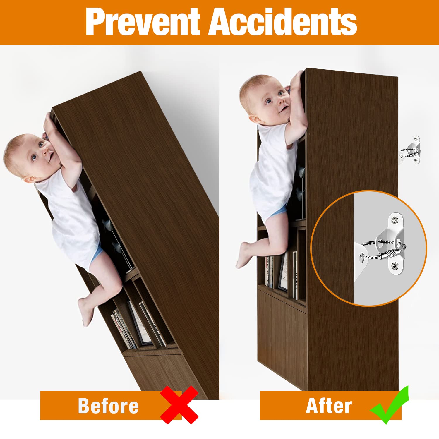 Pengikat Furnitur Anti-Terguli - Baby Clothing Cupboard ulasan dan harga