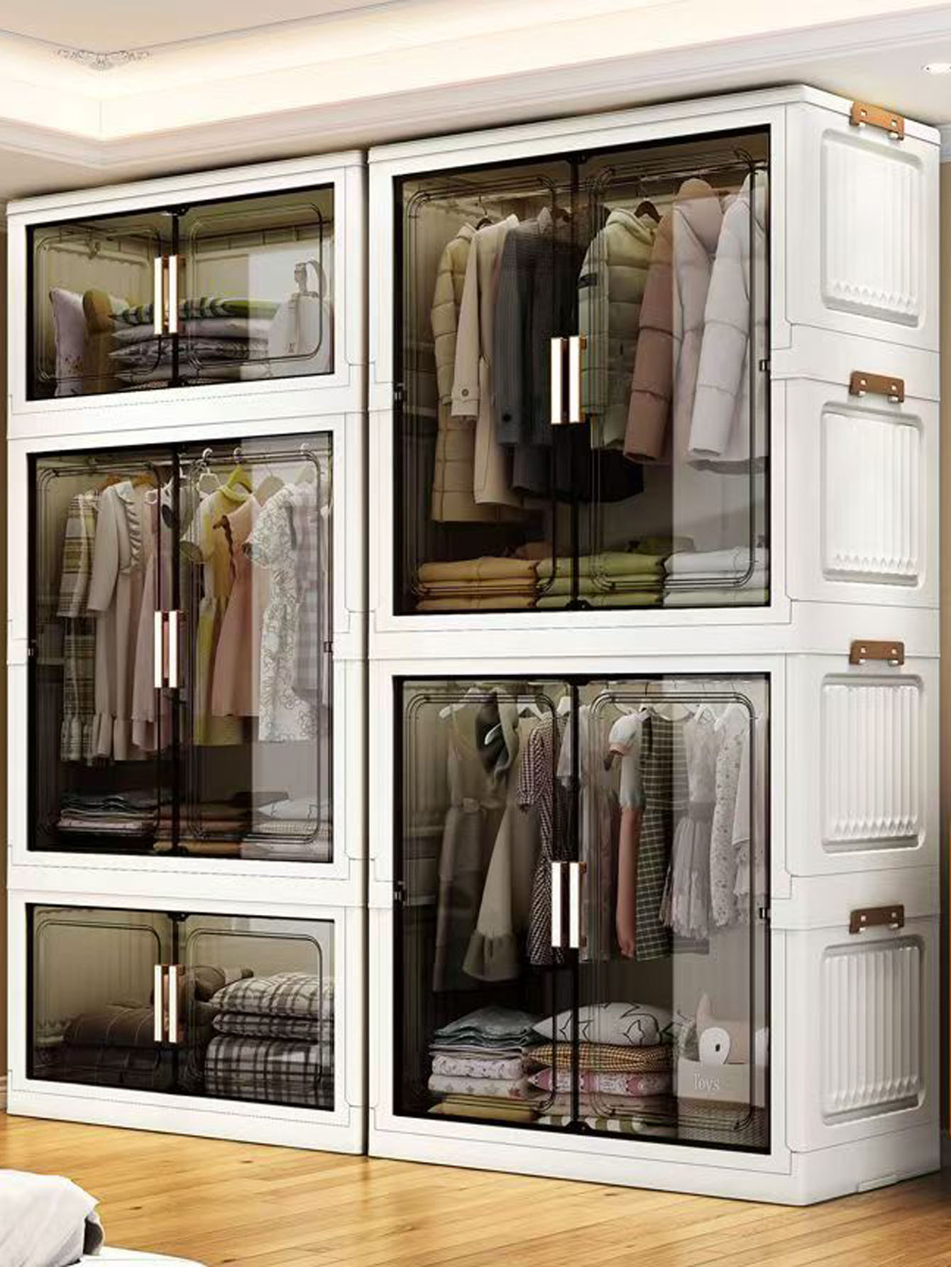 Lemari Penyimpanan Lipat Tebal - Baby Clothing Cupboard ulasan dan harga