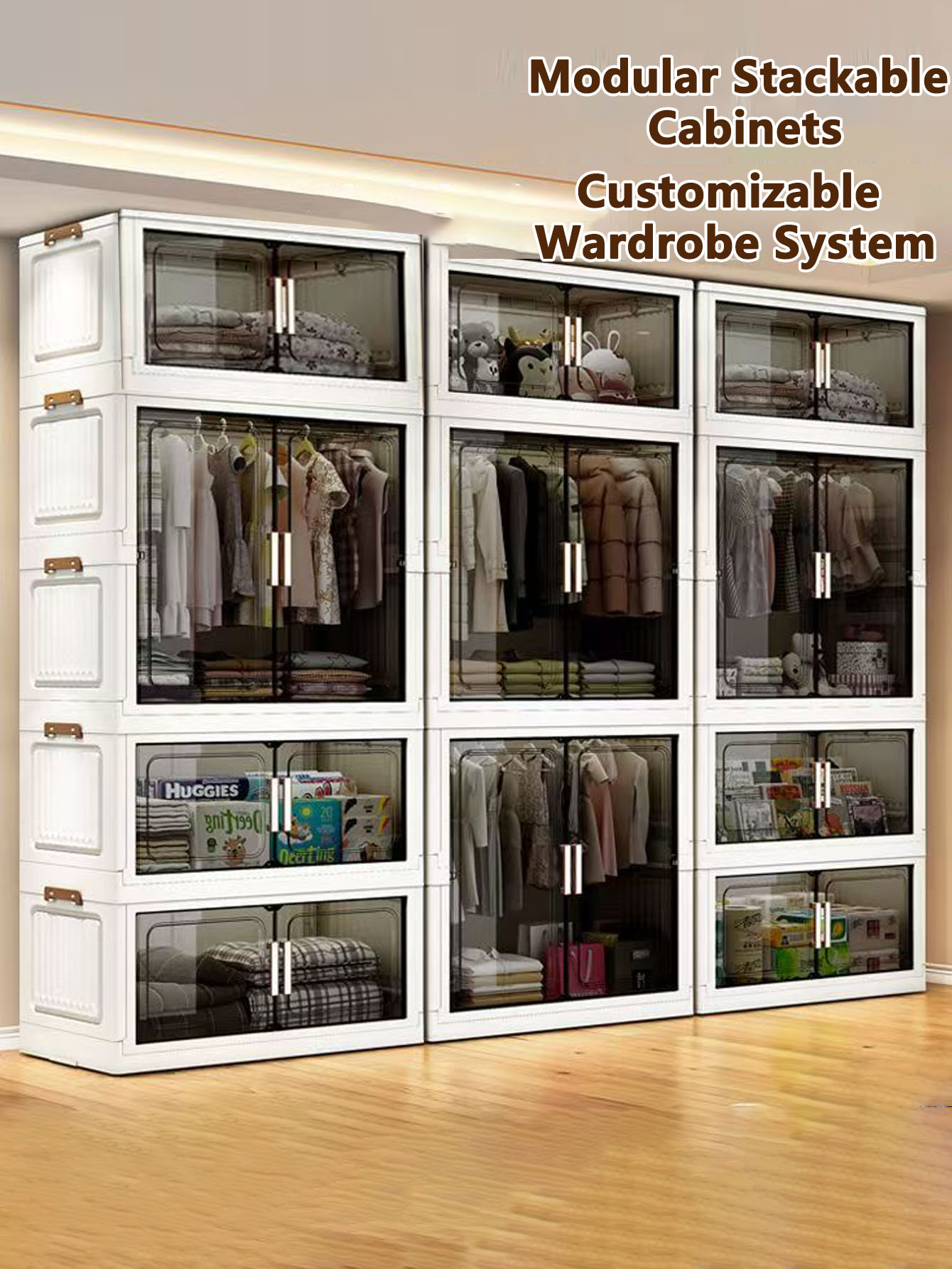 Lemari Penyimpanan Lipat Tebal - Baby Clothing Cupboard ulasan dan harga