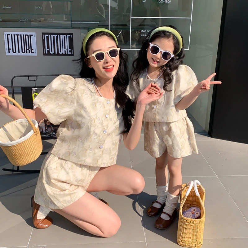 Setelan pakaian ibu dan anak p - Baby Clothing For Summer ulasan dan harga