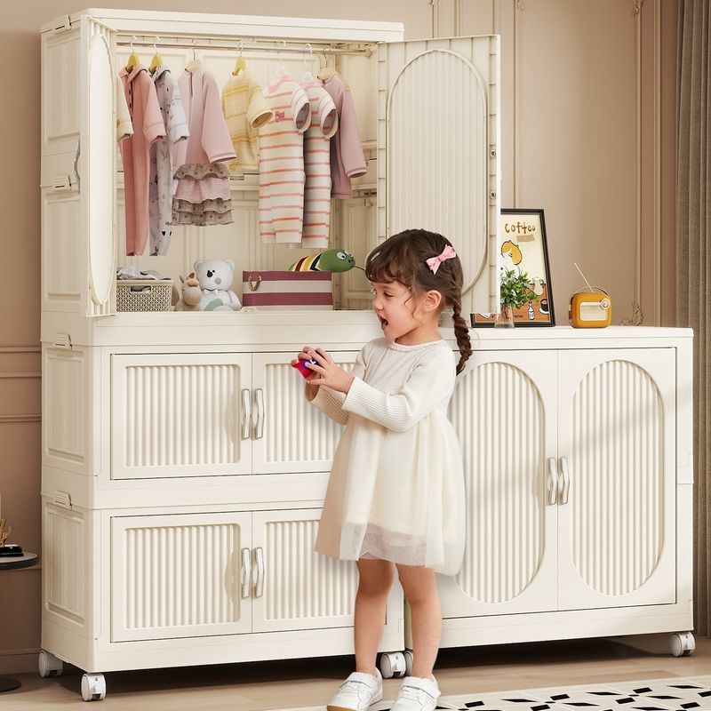 Lemari Bayi Lipat Plastik, Lem - Baby Clothing Cupboard ulasan dan harga